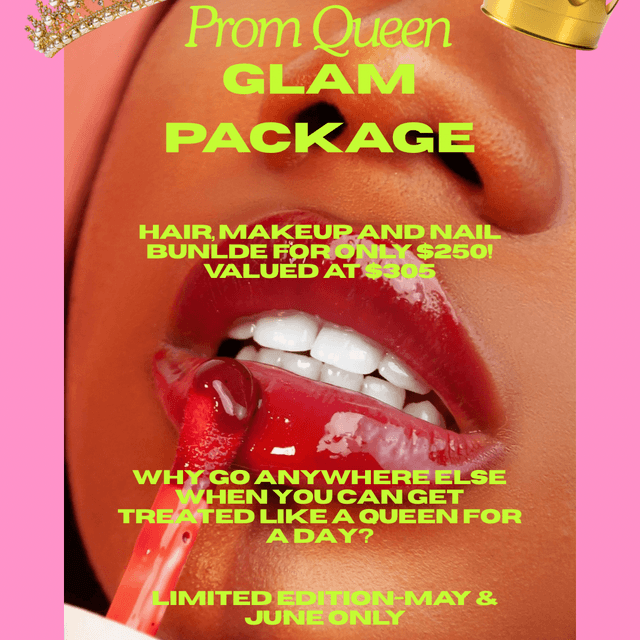 Prom Queen Glam Package at Carriage House Salon in Rochester Hills, MI